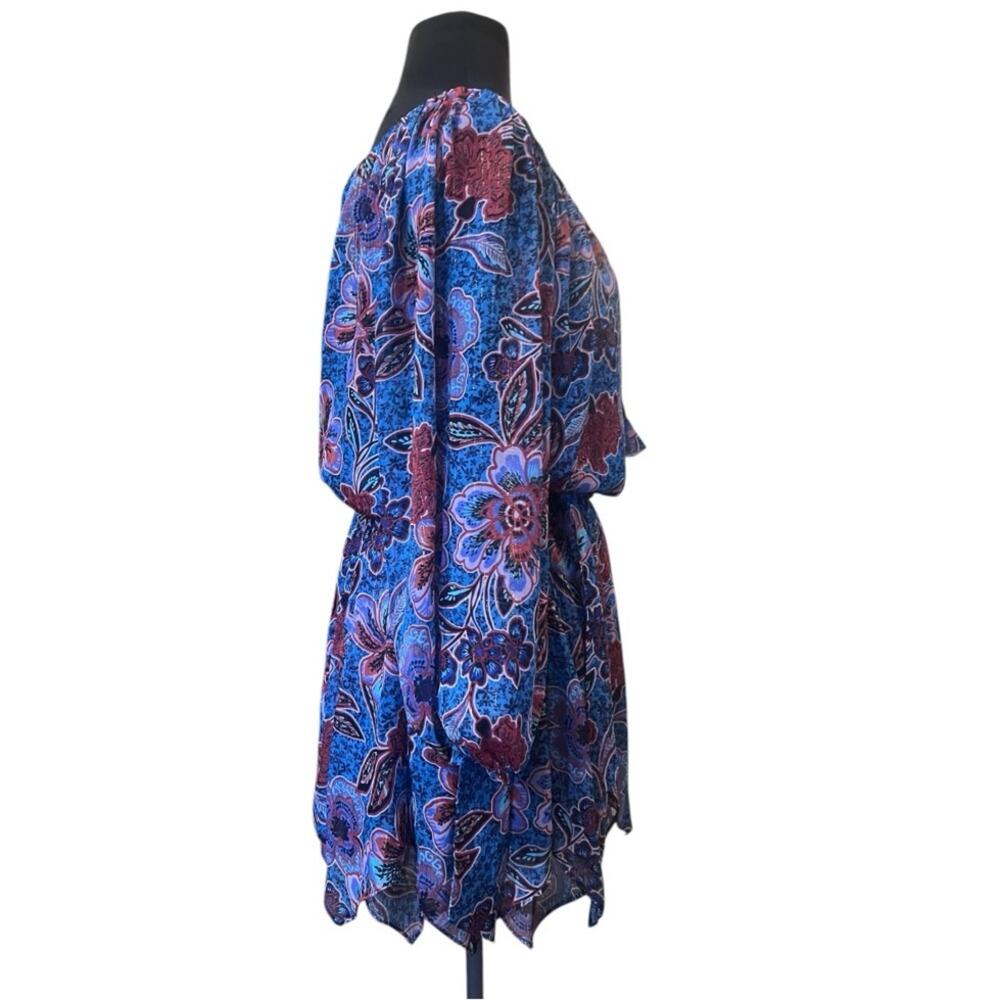 MISA LA Tara Cerulean Mini Dress XS NWT Fairy Ethereal Boho Handkerchief Hem - Picture 8 of 13